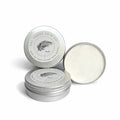 Three silver tins with 'Sola Shade Skin Co' branding on a white background